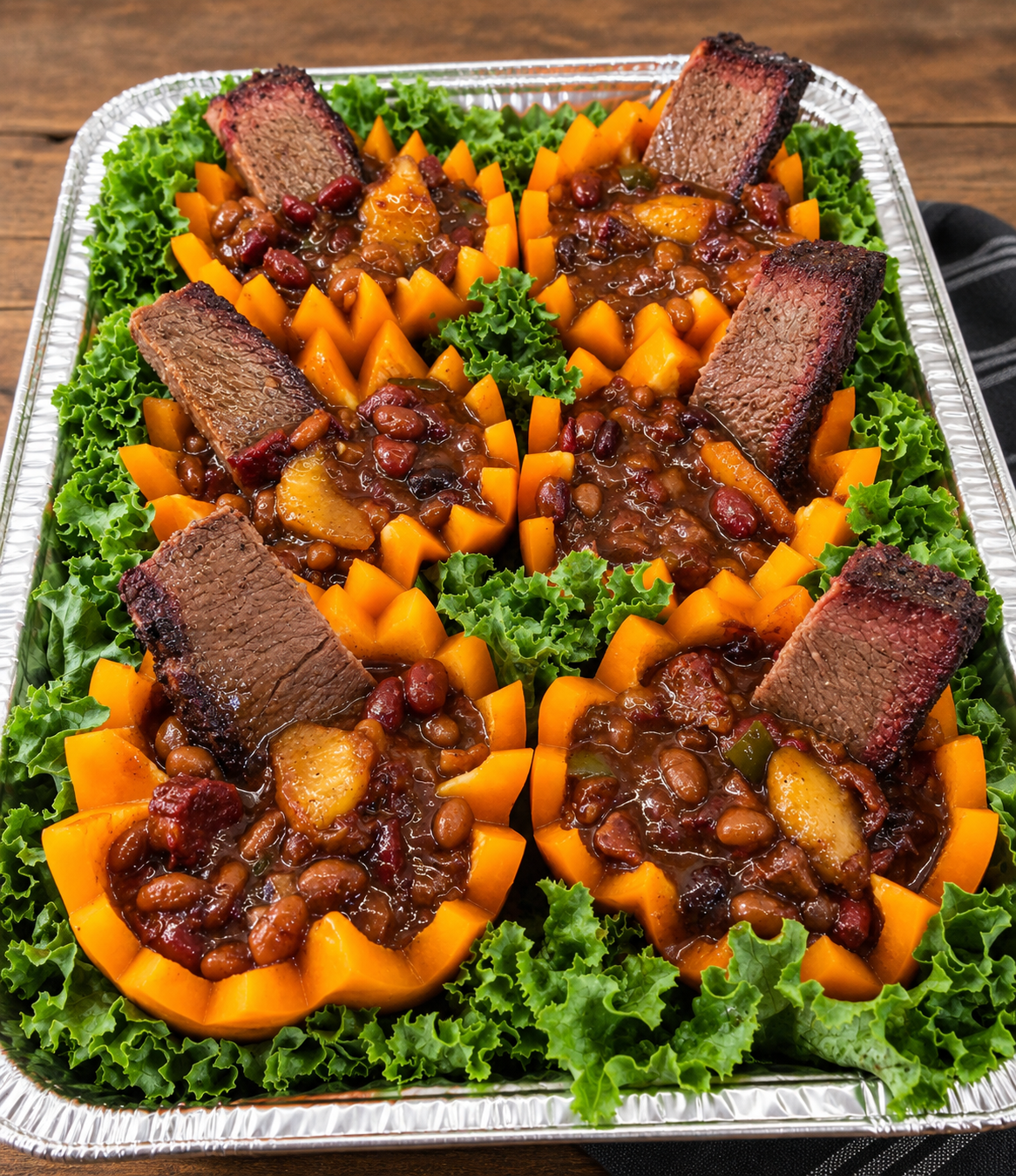Perfect 180 Brisket Smoked Beans